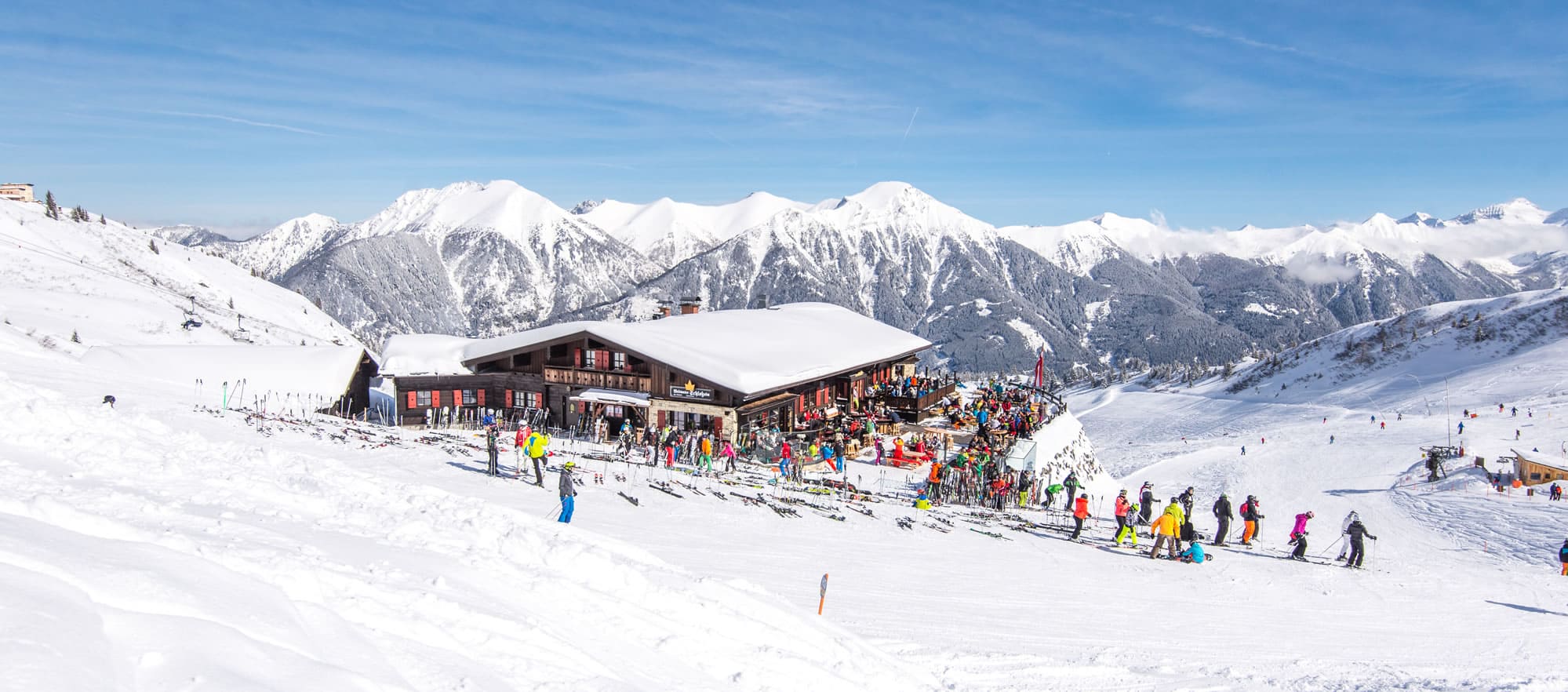 Schlossalm im Skigebiet Gastein in Österreich