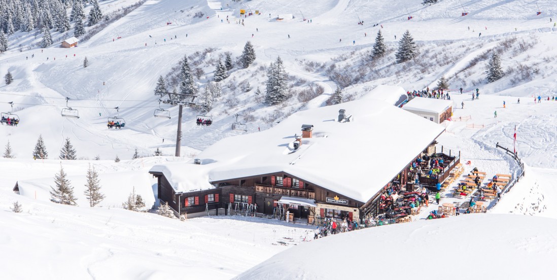 Weitmoser Schlossalm an der Skipiste