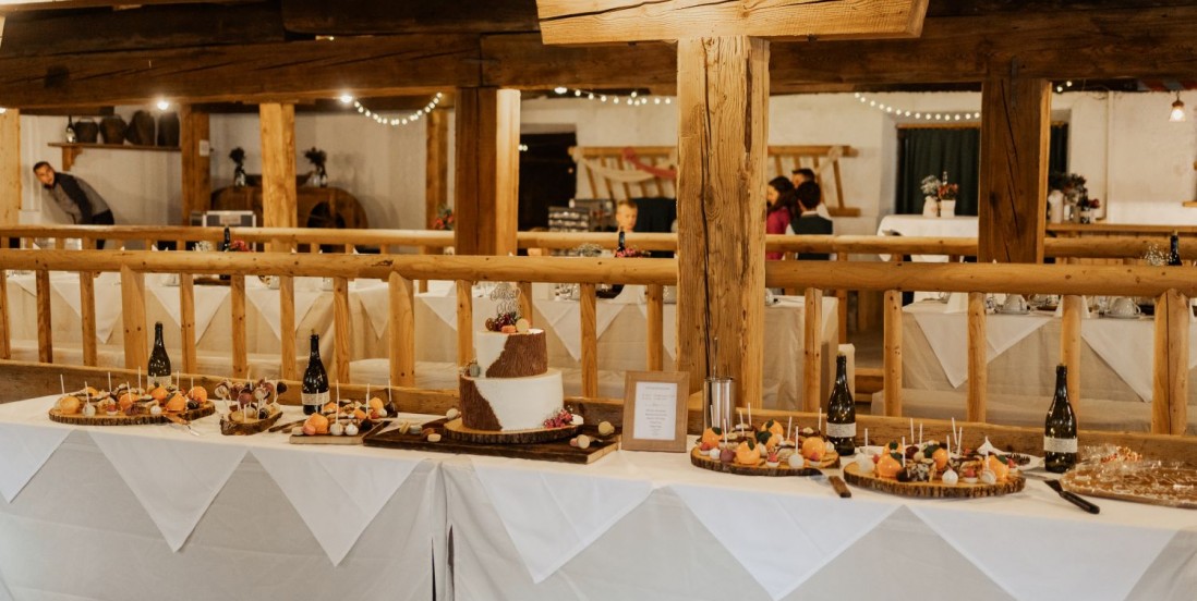 Buffet für eine Hochzeit